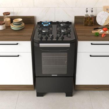 Imagem de Fogão Itamaster 4 Bocas Preto Bivolt