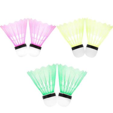 Imagem de Peteca Para Badminton Nylon Com 6 Pecas Jogo E Lazer-Unissex