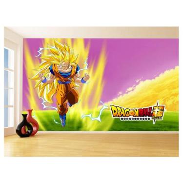 Imagem de Papel De Parede 3D Dragon Ball Goku Vegeta Anime 3,5M Dbz05 - Você Dec