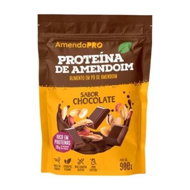 Imagem de AmendoPro – Pó de Proteína de Amendoim – Nutrição Vegetal com Alto Teor de Proteína – Rico em Fibras e Minerais Essenciais (900 g, Chocolate)