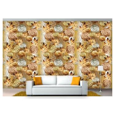 Imagem de Papel De Parede Floral Flores Textura Sala 3D 3M² Xfl246 - Você Decpra