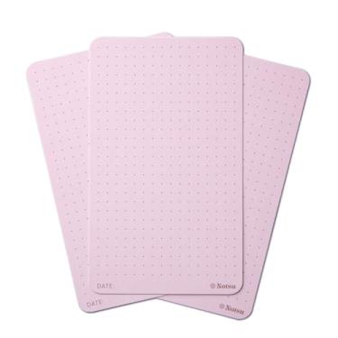 Imagem de Notsu Cartões coloridos pontilhados de 7,6 x 12,7 cm, 40 quilates | Cartões de índice de cores verticais com cantos arredondados, papel grosso premium 350 g/m²