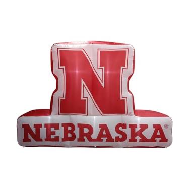 Imagem de FANMATS Mascote inflável NCAA Nebraska Cornhuskers - Display inflável autoinflável, ventilador e cordões embutidos, logotipo oficial da equipe - mostre seu espírito durante todo o ano