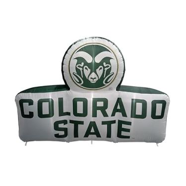 Imagem de FANMATS Mascote inflável NCAA Colorado State Rams - Expositor inflável autoinflável, ventilador e cordões embutidos, logotipo oficial da equipe – mostre seu espírito durante todo o ano