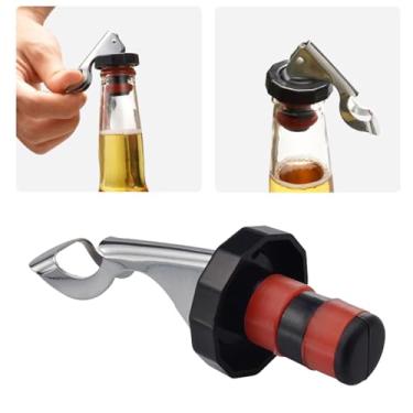 Imagem de ZJchao Rolha de Garrafa de Vinho, Rolha de Silicone, Vedação Apertada, à Prova de Vazamento, Vácuo, Rolha de Bebidas Reutilizável para Preservar o Frescor do Vinho, Preto, Vermelho,