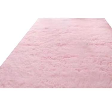 Imagem de Tapete Para Sala Quarto Peludo Felpudo 2,00x1,50M (Rosa)