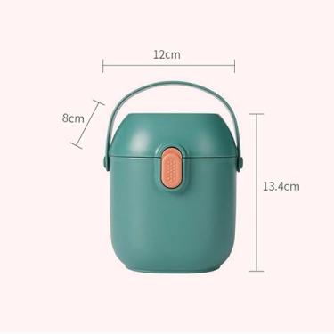 Imagem de Generic Distribuidor Selado de Dupla Camada de Leite Em pó para bebê, Amplamente Aplicado para Lanches e Frutas, Recipiente Portátil de Leite Em pó (Verde)