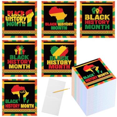 Imagem de Eaasty 24 blocos de notas do mês da história negra, mini cadernos do mês da história negra, caderno de bolso pequeno para crianças, professores, escola, escritório, presente do mês da história negra,