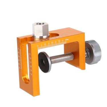 Imagem de Akozon Kit de Gabarito de Furo de Bolso Ajustável para Passador de Madeira de 10 Mm - Guia de Perfuração de Precisão Localizador de Perfurador para Portas de Armário e Projetos de Marcenaria