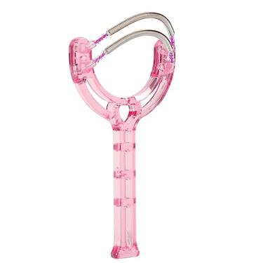 Imagem de Cryfokt Dispositivo de Remoção de Depilador de Cabelo Portátil Pele Lisa Lábios Removedor de Cabelo para Mulheres Maquiagem Conveniente Ferramenta de Mola de Plástico (Róseo)