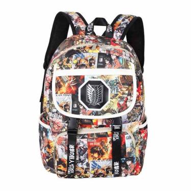 Imagem de Mochila Attacks on Titans Levis Ackermans Cartoon Kids