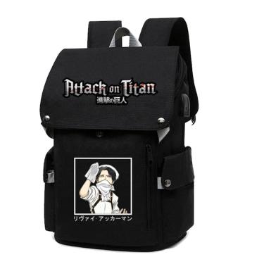 Imagem de Mochila Attack on Titans Levis Ackermans Cartoon Kids