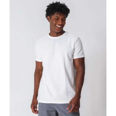 Imagem de Camiseta Masculina Textura Marisa Off White-89063 - MR, Off white, GG