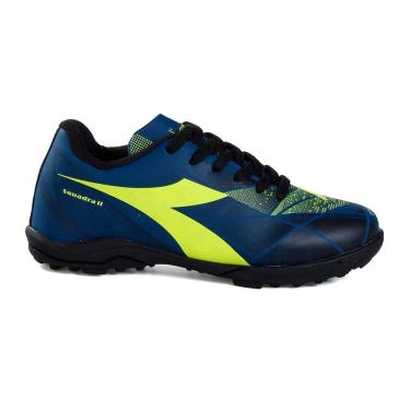 Imagem de Chuteira Infantil Diadora Squadra II Society Azul e Preto-Unissex