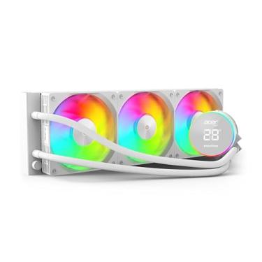 Imagem de Water Cooler Gamer ACER AC360N Branco 360mm, AC360NWH, com Iluminacao RGB refrigerado a Agua, compativel com Processadores Intel e AMD, Emachines Acer Gadget