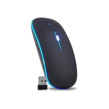 Imagem de Mouse Óptico Sem Fio MS210, 1600 DPI, Conexão 2.4GHz, Preto, 10.5x6.5x3cm, Plug and Play