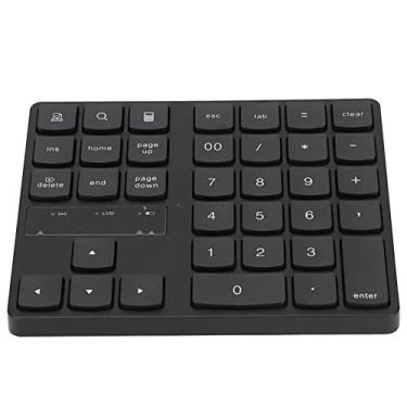 Imagem de Generic Teclado Numérico Sem Fio Teclado Ergonômico de 35 Teclas para Jogos Plug and Play para Home Office, Silencioso de Recuperação Rápida Com Uma Mão para, IOS,