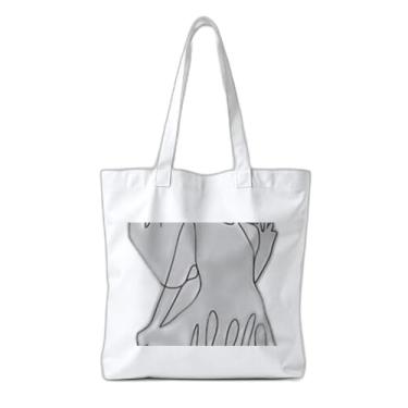 Imagem de Kit 10 Sacola Ecologica s Charmosas Reutilizáveis 38x41,5cm Estampa Mulher Yoga