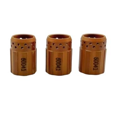 Imagem de CZlewan 3 peças 60041 anel espiral para Razorweld X45 Vipercut 30 consumíveis de tocha de corte de plasma