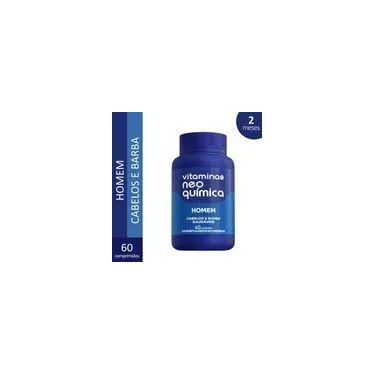 Imagem de Vitamina Homem Cabelos e Barba 60 Unidades - Neo Química - NQ