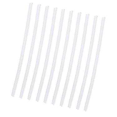 Imagem de Luqeeg Ajustador de Tamanho de Anel Transparente para Apertar e Reduzir o Tamanho do Anel, Redimensionador de Pvc de 10 Peças para Ajuste de Joias, Solução de Problema de Junta (plástico 2)