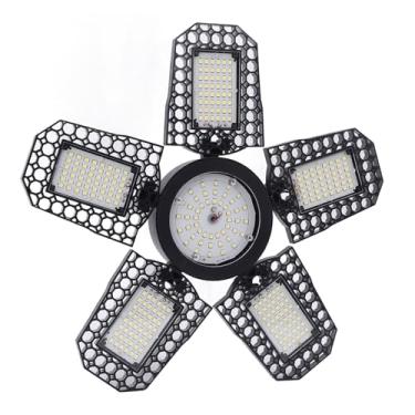 Imagem de FTVOGUE Luzes de Garagem LED Superbrilhantes Fluxo Luminoso 2994 Com 6 Painéis Deformáveis, Lâmpada Aparafusada 6000K E26 E27 para Oficina e Iluminação de Garagem 360° (#12)