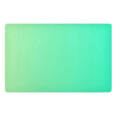 Imagem de Capacho gradiente verde para entrada externa, casa, resistente à sujeira, tapete de boas-vindas 81 x 50 cm, tapetes para casa