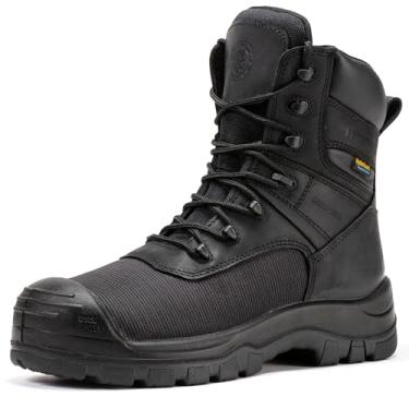 Imagem de ROCKROOSTER Botas de trabalho masculinas Beaufort CSA, bico composto de 20,32 cm, impermeável, com cadarços, borracha de tração, sem metal, resistente ao corte, ASTM F2413-18 PR EH, VAK830, Beaufort