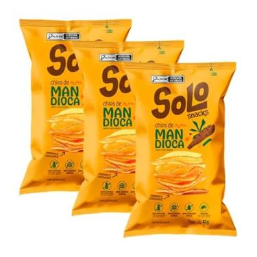 Imagem de Kit 3X: Chips de Mandioca Assado Solo Snacks 42g