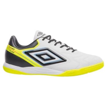 Imagem de Chuteira Futsal Umbro Adamant Master Class Club Branco Preto (Branco, BR, Adulto, Numérico, 38)
