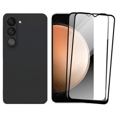 Imagem de Capa Premium Anti Impacto para Galaxy S23 Plus com Proteção de Câmera, Preta + 2 Películas de Vidro 3D