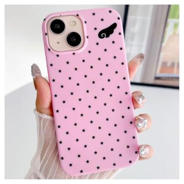 Imagem de Weonmov Capa para iPhone 13/iPhone 14/iPhone 15,5 cm, estampa de asas de anjo, capa rígida de proteção à prova de choque para mulheres e homens de 6,1 polegadas - rosa