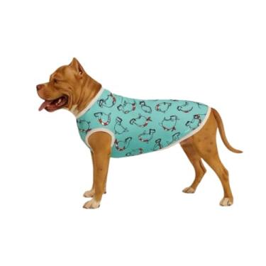 Imagem de Roupa Para Cachorro Grande Unissex DRY Fit UV Estampa Cachorrinhos Bóia (G6-41 a 45,9Kg)