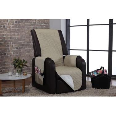 Imagem de Protetor Impermeável para Poltrona - MR, Kaqui/Palha