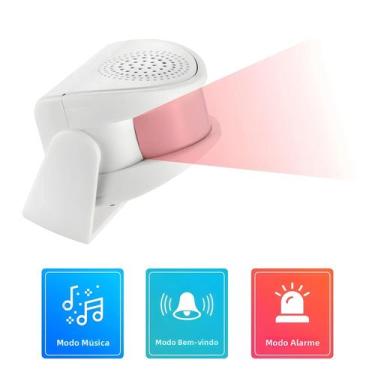 Imagem de Campainha Sem Fio Inteligente Com Sensor De Movimento PIR FUERS, Sinal
