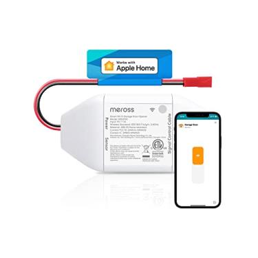 Imagem de meross Controle remoto inteligente para abridor de porta de garagem, compatível com Apple HomeKit, Amazon Alexa, Google Assistant e SmartThings, sem necessidade de hub