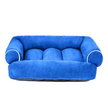 Imagem de Cama para cães de estimação cama de cachorro sofá outono e inverno casa de cachorro dormindo ninho de animal de estimação cama quente para cães suprimentos para animais de estimação cama de gato (cor