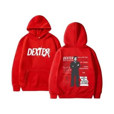 Imagem de Moletom Masculino Dexter Morgan De Algodão Para Outono/Inverno, Estilo