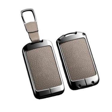 Imagem de Capa completa para chave de carro, compatível com polestar, concha automotiva, estilo masculino, acessórios universais para veículos, clipe([Star A style] brown goat pattern+B01 buckle)