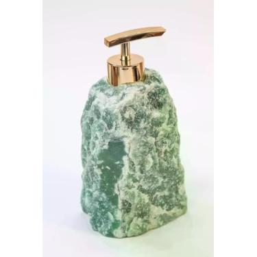 Imagem de Saboneteira Quartzo Verde Banho Ouro