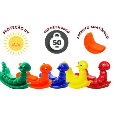 Imagem de Nhoca-Centopéia-Minhoca-Lagarta feliz -Gangorra Premium reforçada Para