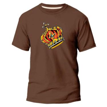 Imagem de  Camiseta Basica Algodão Premium Estampa Digital Coroa Rei  - Pavesi, 