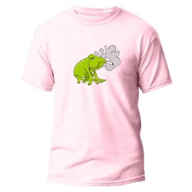 Imagem de Camiseta Basica Algodão Premium Estampa Digital Sapo - Pavesi, Rosa, G