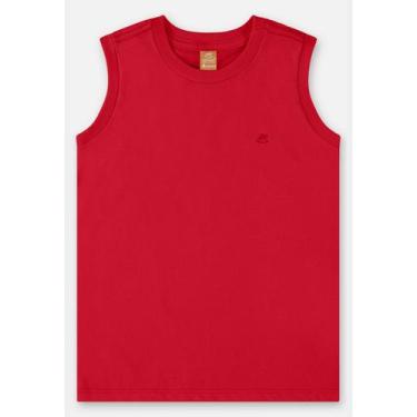 Imagem de Regata Infantil Básica para Meninos Up Baby, Vermelho, 2