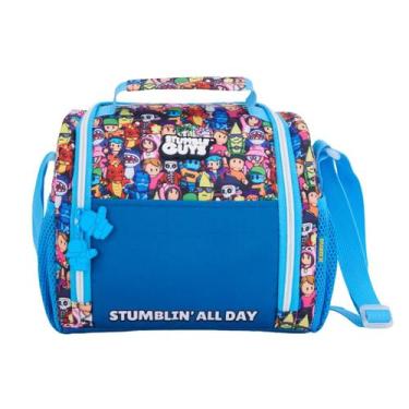 Imagem de Lancheira Térmica Stumble Guys Escolar Juvenil Meninos Game Cor:Azul, 