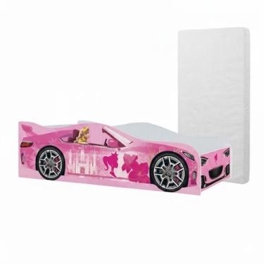 Imagem de Cama Infantil Adesivada Meninas Meninos 100% MDF Com Colchão - Mobigu,