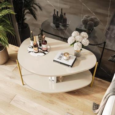 Imagem de Mesa Lateral De Canto Para Recepção, Sala de Estar e Hall - Moveis Dec