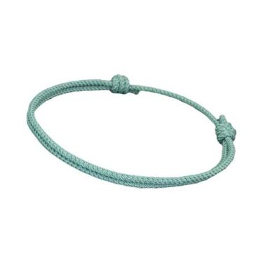 Imagem de Pulseira Unissex Ajustável De Corda Trançada 4 Estilos Étnicos Minimal