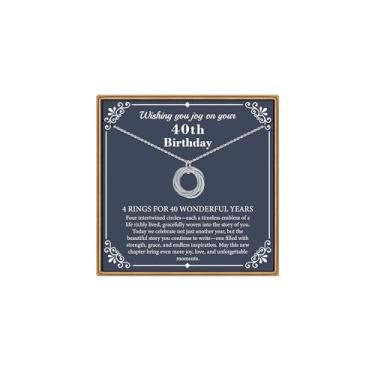 Imagem de IEFLIFE Presentes de aniversário para mulheres, colar de prata esterlina, 40º 50º 60º 70º 80º 90º aniversário, 40 50 60 70 80 90 anos presentes de aniversário, 4 5 6 7 8 9 9 anos joias de aniversário