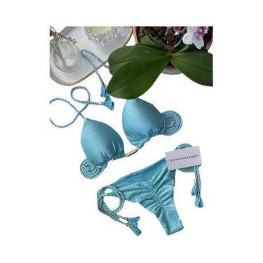 Imagem de Conjunto De Biquíni Ajustável Para Mulheres, Moda Sexy, Maiô Sólido, T